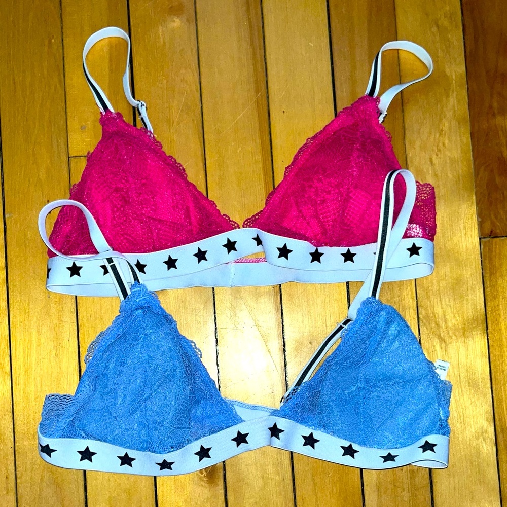 PINK AND BLUE STAR BRALETTE BUNDLE